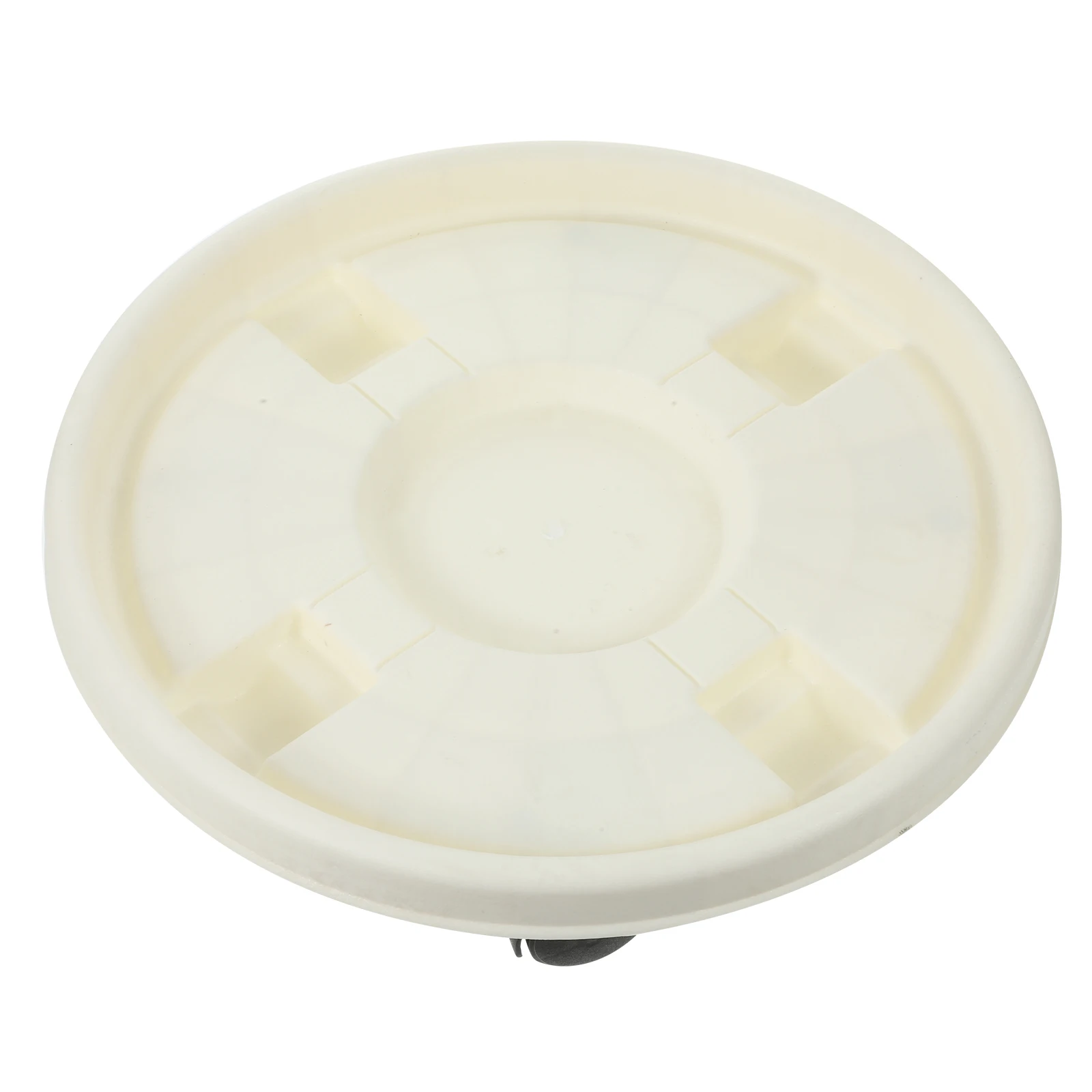 

3pcs White 35 Universal Wheel Base Tray Flowerpot Mover Resin Plant Pot Holder Smooth Wheels Heavy Duty Movable Chassis
