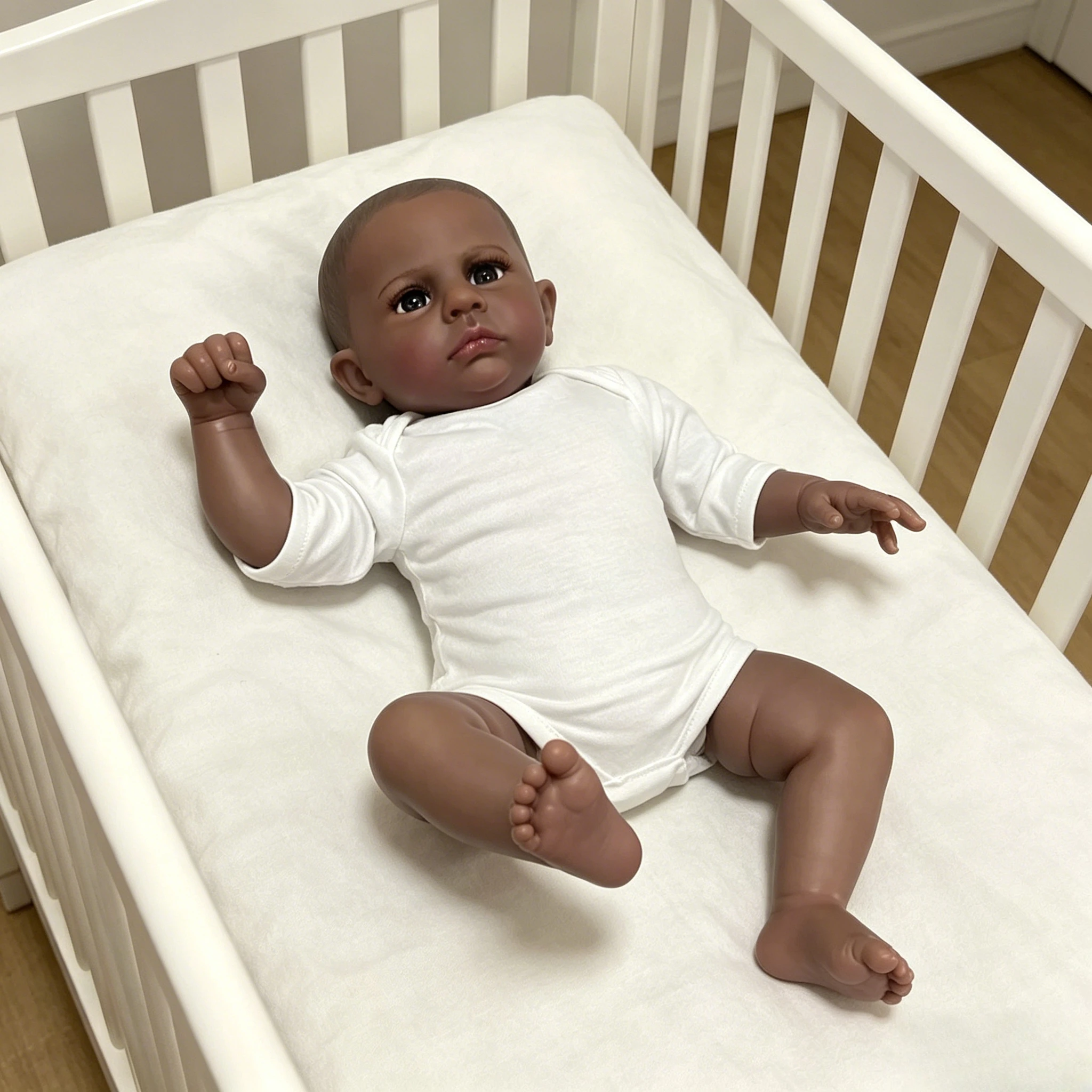 最終値下げ‼️限界価格‼️リボーンドール ヘロン 約50cm 証明書付き 60cm キャメロン ブラックスキン リボーンドール – ソフトシリコン