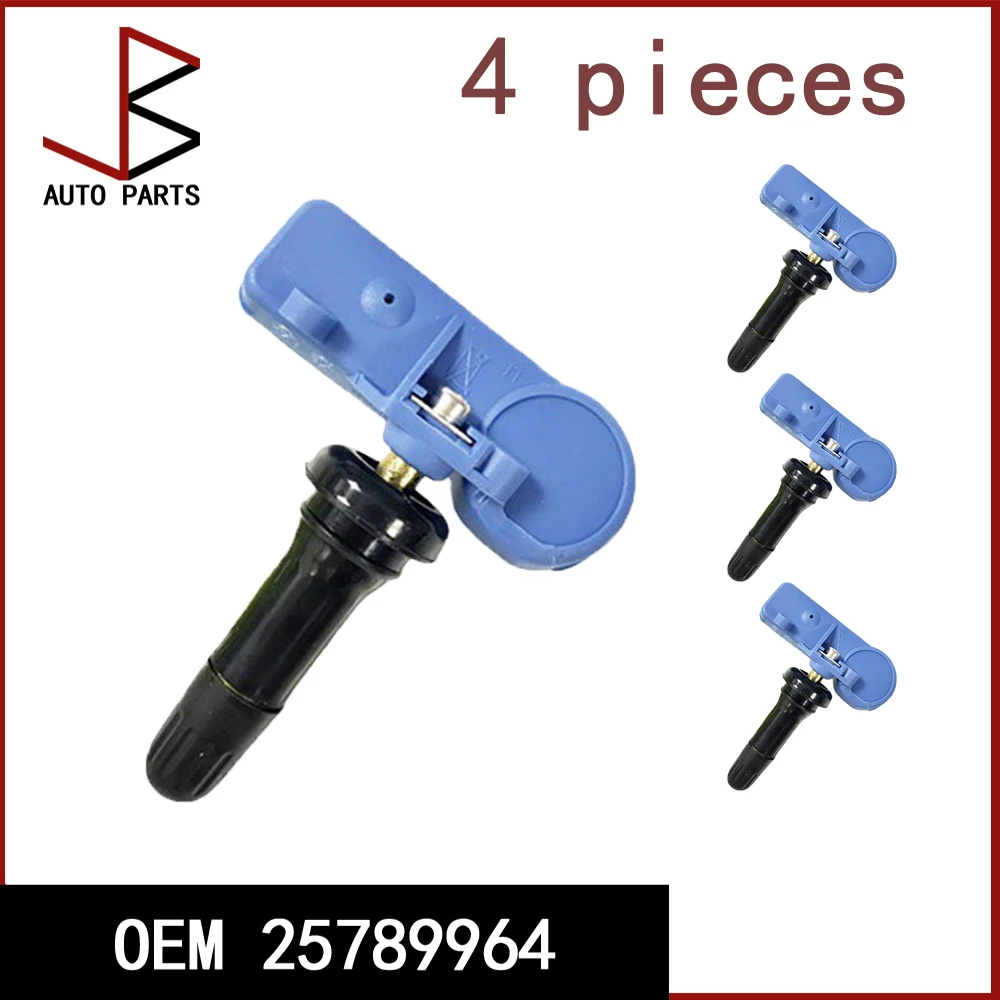 

4 шт. OEM 25789964 Датчик давления в шинах 433 МГц для Chevrolet Malibu Captiva Cobalt Hummer H2 H3 Cadillac SRX 22853740 13581561
