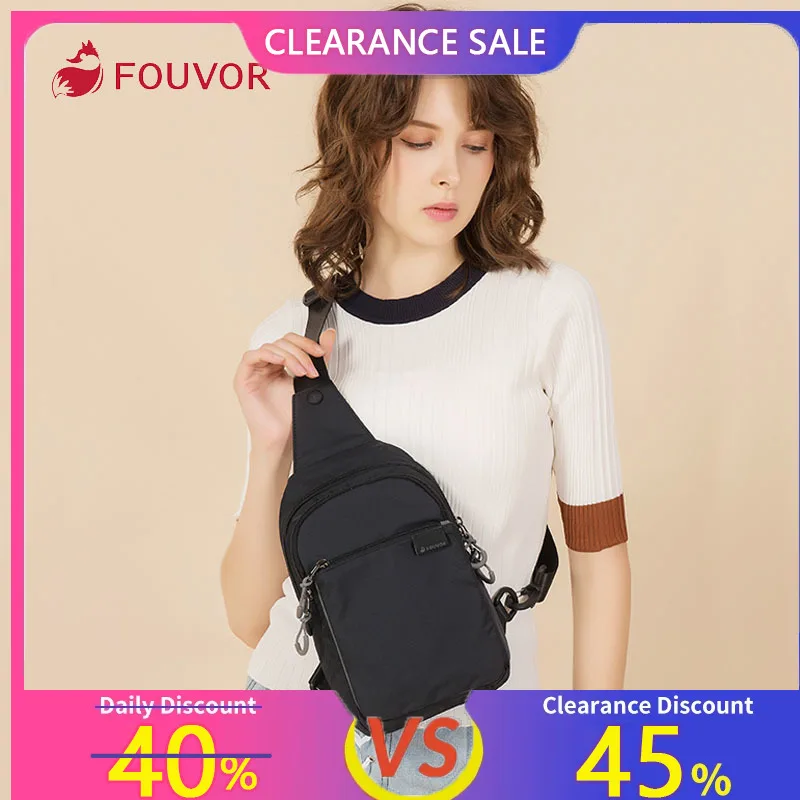 

Fouvor Women's Waist Bag Waterproof Nylon Crossbody Bags Large High Quality 2025 Fashion Canvas Sport Fanny Packs Ladies 2802-05