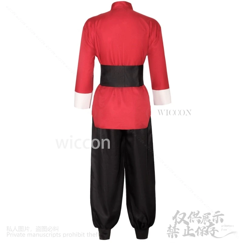 Nouveau Anime Ranma 1⁄2 Cosplay Ranma Saotome Costume Style chinois quotidien rouge noir perruque Kendo pantalon noël homme femme Halloween Costume