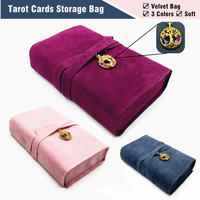 Tarot Pouch Oracle Cards Storage Bag Velvet Cloth Pink Purple Blue Witch Divination Accessories Jewelry Astrology Dice Bag L749