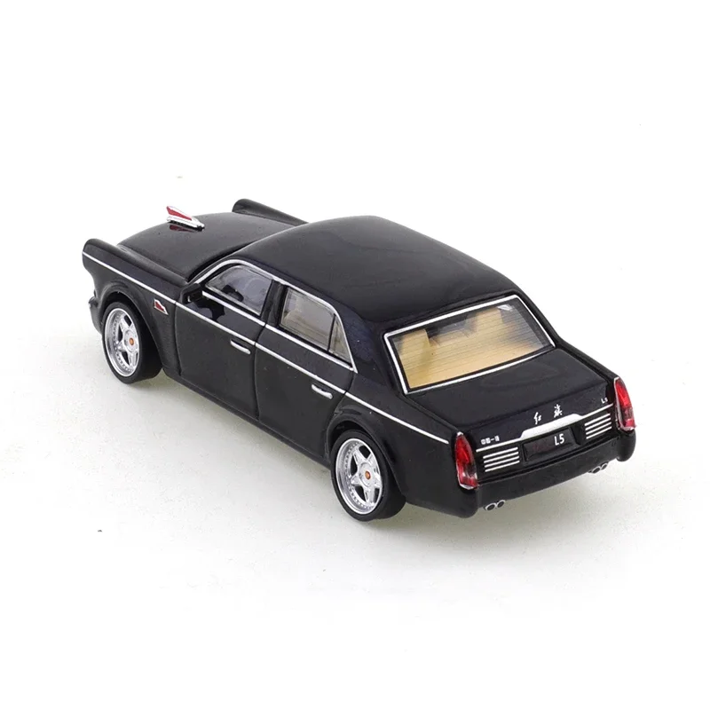 XCARTOYS 1/64 مخصص Hongqi L5 سيارة ألعاب مصنوعة من خليط معدني سيارة دييكاست نموذج معدني للأطفال هدايا عيد الميلاد لعب للأولاد