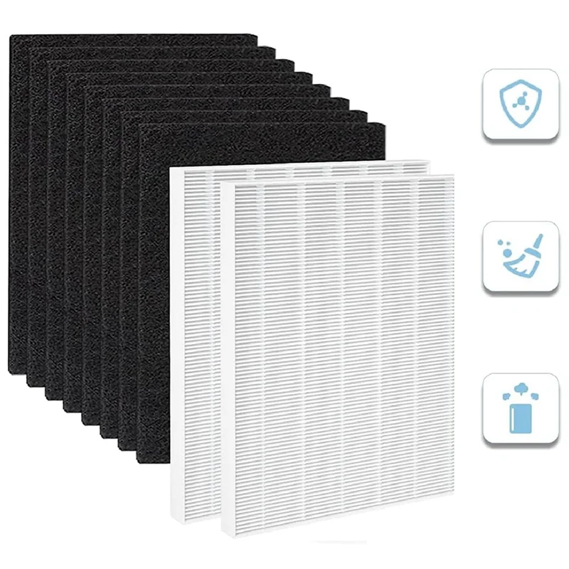 AP-1512HH Replacement Filter for Coway Airmega AP1512HH Air Purifier, 3304899, 2 HEPA Filters & 8 Carbon Filters