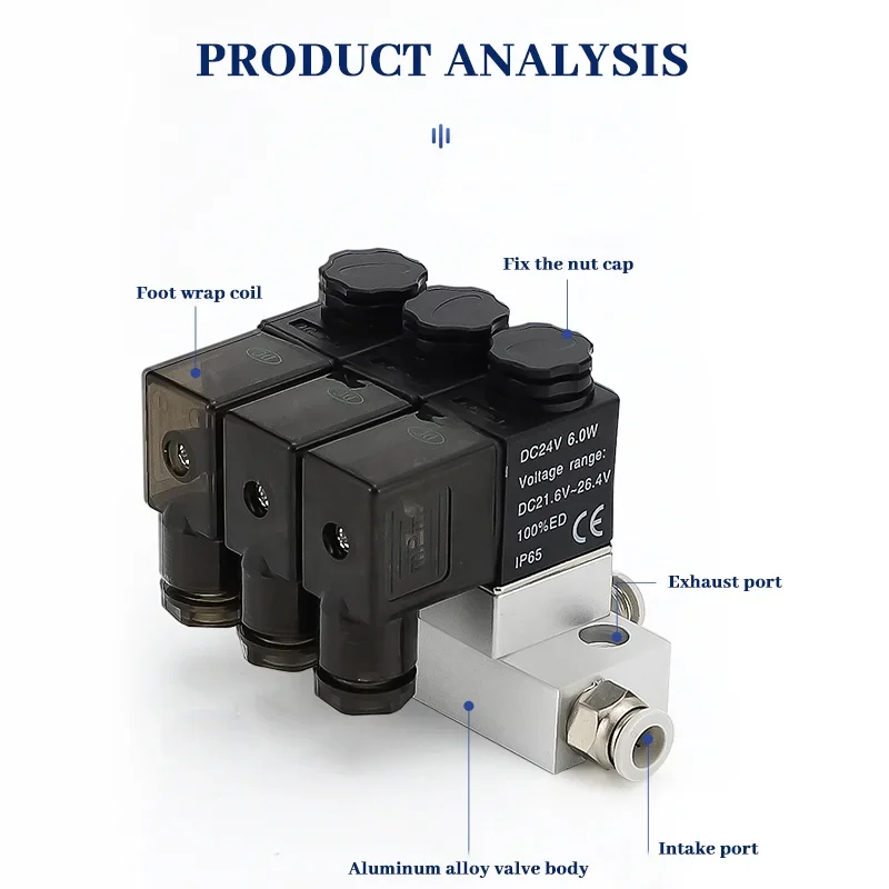 2v025 Multi-way Combination Manifold Pneumatic Solenoid Valve 12V 24V 110V 220V 2way Normally Closed Air Magnetic Valve