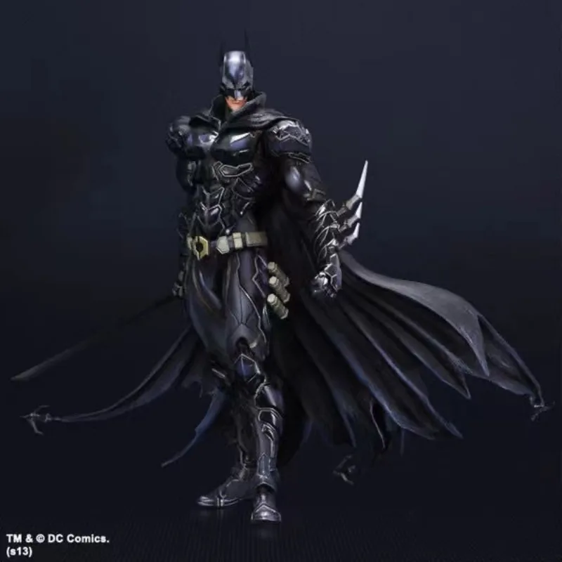 Batman Play Arts Action Figure Toy, Arkham Knight, Bruce Wayne, Azul, Edição limitada, Coleção de enfeites, Presentes de boneca, 27cm