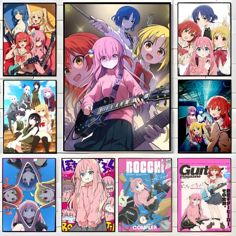 Energetic Band Anime B-BOCCHI THE ROCK Poster Wall Art Print Decorative Mural Home Decor Gift Unframed