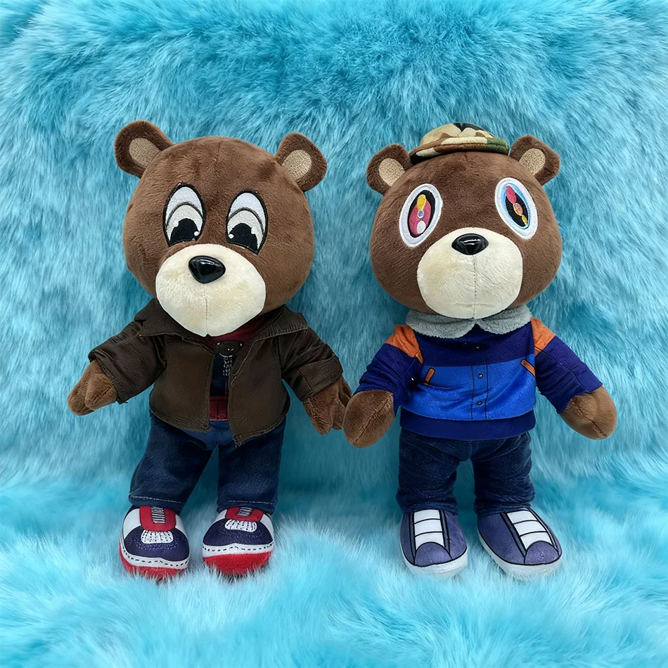 

Kawaii Kanye Dropout Bear плюшевый мишка плюшевые игрушки Kanye West Выпускной мягкий декор для дома и комнаты подарок на день рождения