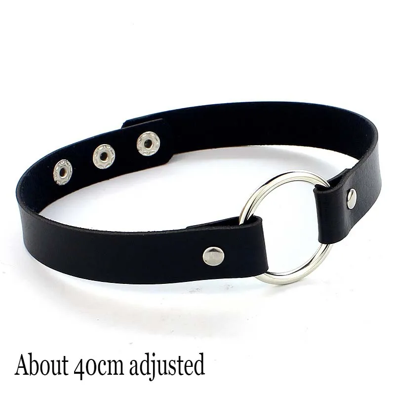 Frau Schwarz Punk Choker Kragen Halskette Sexy PU Leder Herz Lock Schlüssel Spike Chocker Gothic Cosplay Zubehör Partei Schmuck