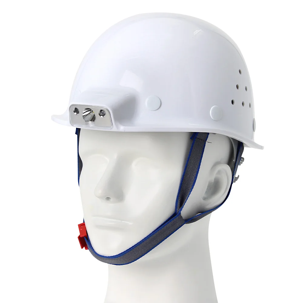 ABS Safety Helmet W/ Integrated Induction Headlight Built-in Battery Construction Hard Hat Work Cap Thickened Anti-impact Helmet