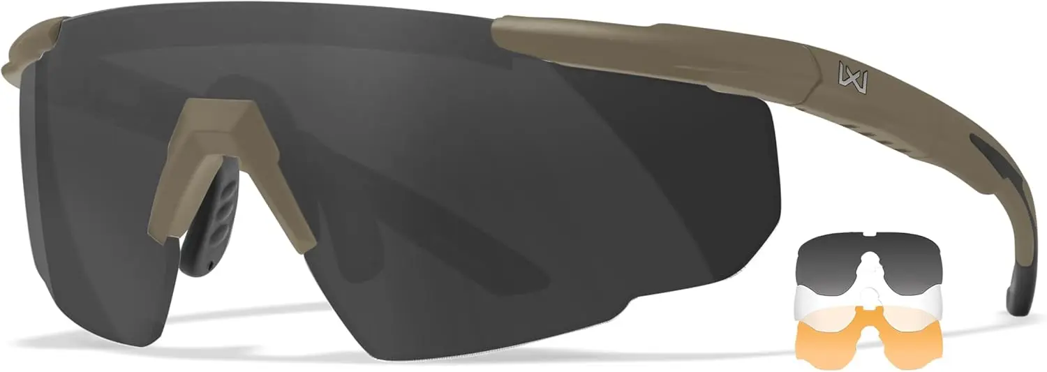 

Unisex Outdoor Tactical Sunglasses | Wrap Around Frame | Protective Eyewear | Interchangeable Lenses