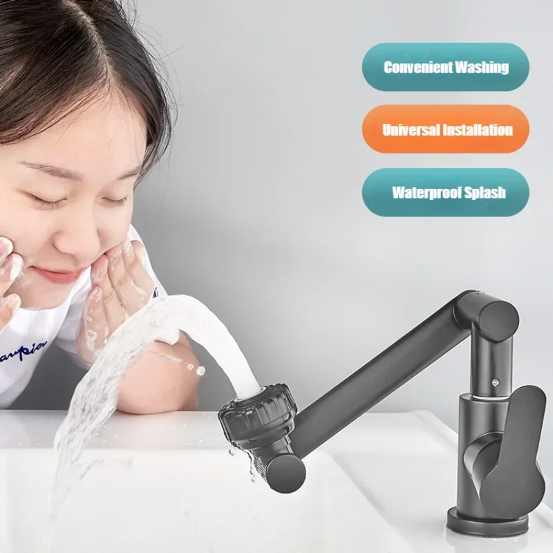 Mechanical Arm Faucet Bathroom WashBasin Sink Kitchen Tap Hot and Cold Water Mixer Kitchen Accessories  Faucet