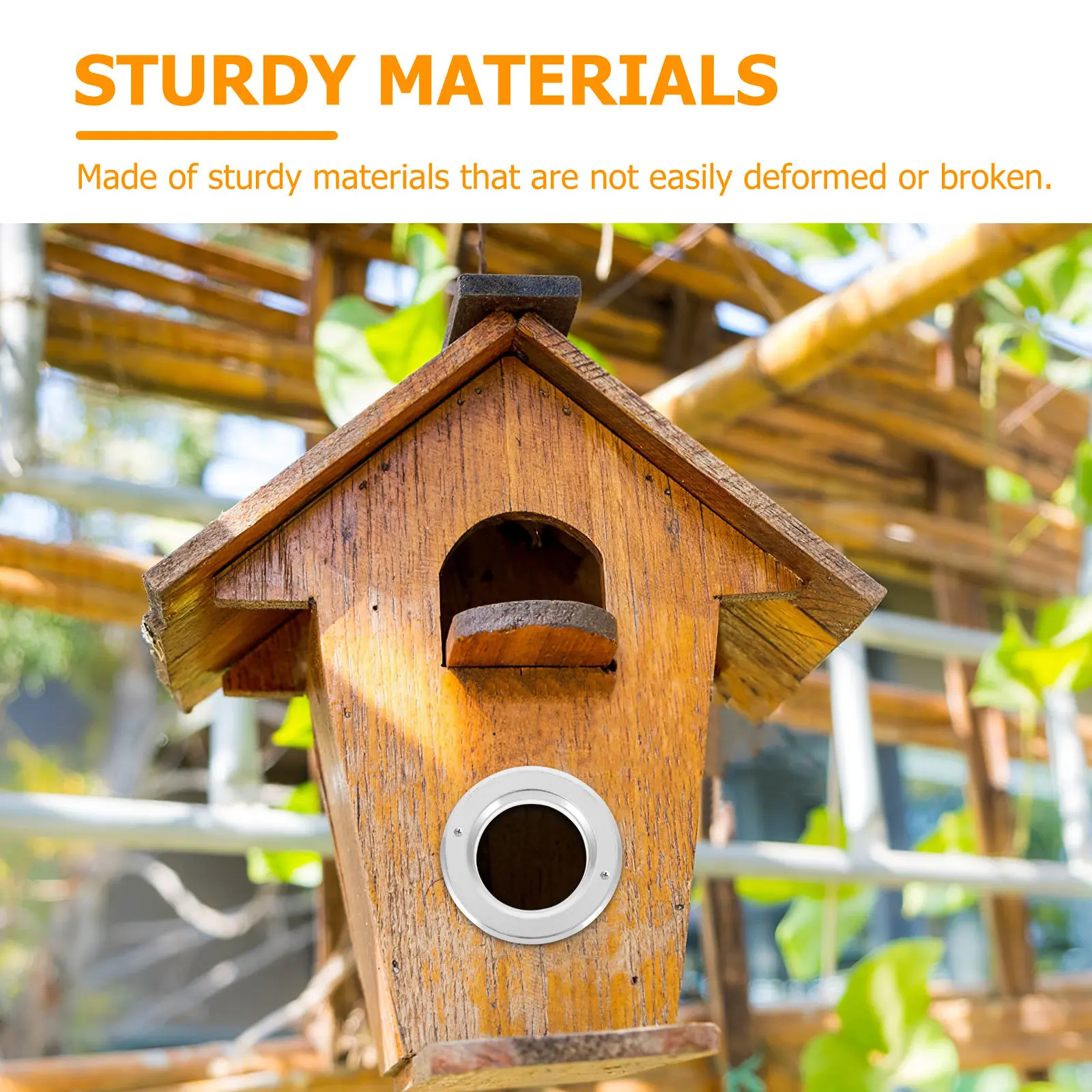 5Pcs Rust-Resistant Stainless Steel Parrot Breeding Box Ring Anti-Peck Nest Protector for Outdoor Bird Nesting Accessory