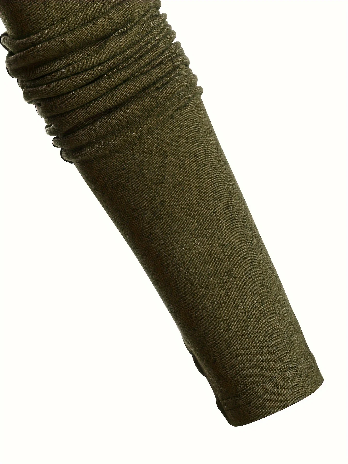 فستان محبوك ذو لون سادة وياقة كومة للركاب على الموضة الأوروبية والأمريكية