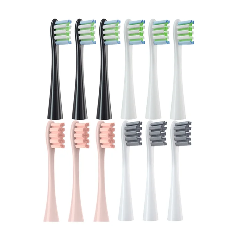 12PCS Replacement Brush Heads for X/ X PRO/ Z1/ F1/ One/ Air 2 /SE Electric Toothbrush Soft Bristle Nozzles