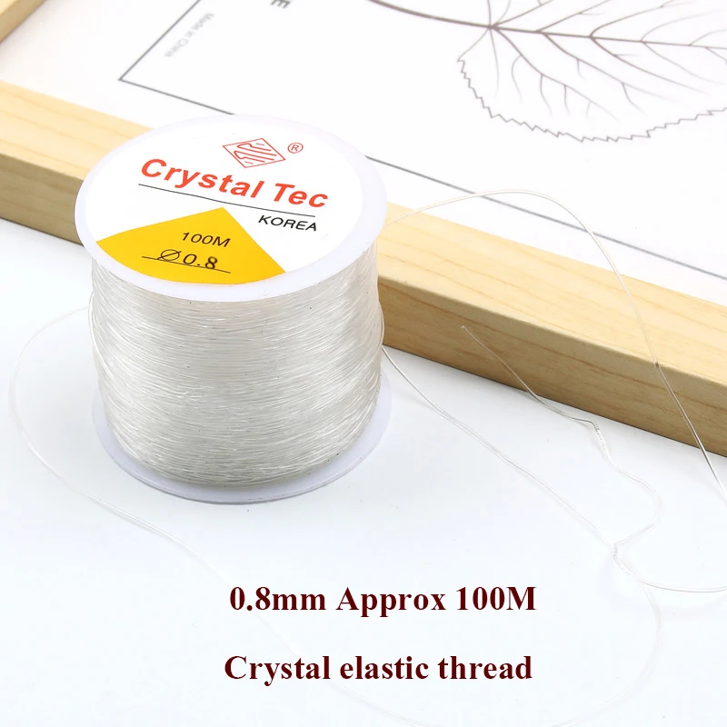 DIY Beaded Transparent Nylon Cord for Bracelet Making