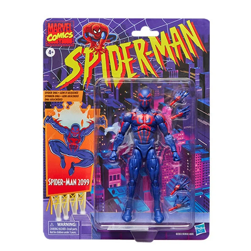 Hasbro Originele Marvel Legends Spider-Man Retro Opknoping 2099 Nightcrawler Symbiont Action Figure Speelgoed voor Jongens Meisjes Kids Gift