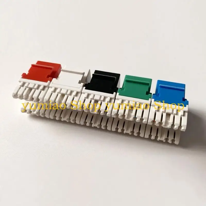 587B CAT6 RJ45 Keystone Female Coupler Insert Connector Socket Adapter Port for Wall Plate Outlet Panel White