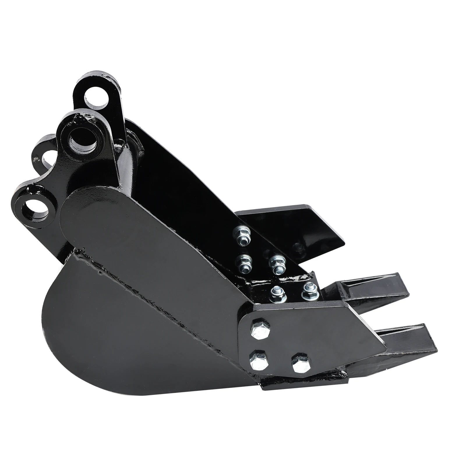 Areyourshop Mini Excavator Attachment Narrow Rock Bucket 200mm Trenching Buckets 2-Teeth