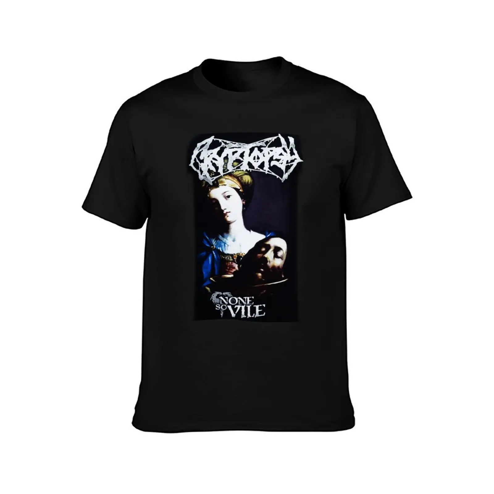 Cryptopsy None So Vile T-Shirt, Summer Casual Cotton Tee, Oversized Streetwear Tops, Vintage Graphic Print, Unisex Men Women