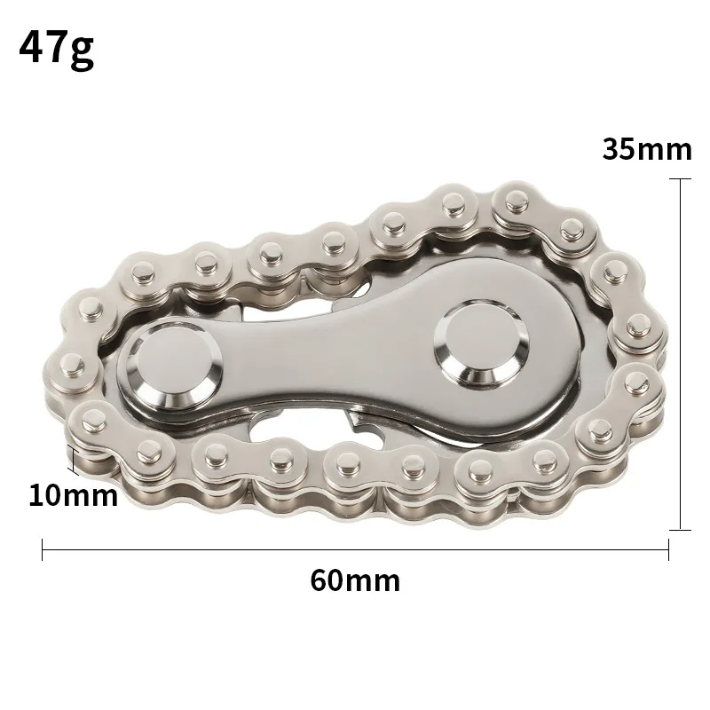 Metalowy Fidget Spinner Zabawka Biurkowa Redukująca Stres, Spinner z Kołami Zębatymi dla Dorosłych, Dekoracja Biurka, Dekoracja Domu, Uspokajający i Relaksujący