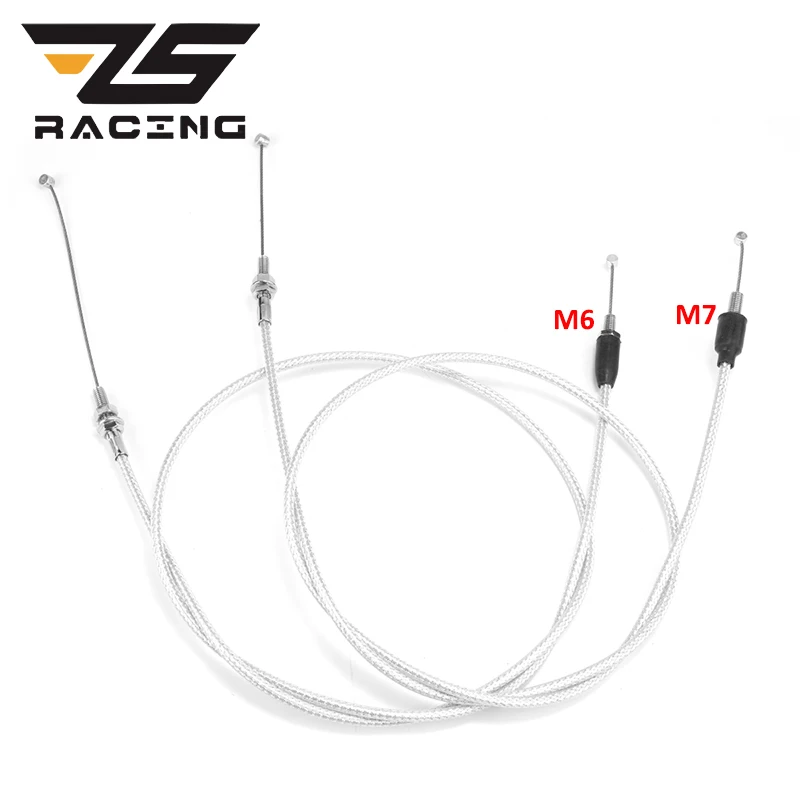 ZSDTRP Motorcycle Throttle Cable Set Dual Push-Pull Twist Grip for Honda CRF250 CRF450 XL250 XL350 XL600