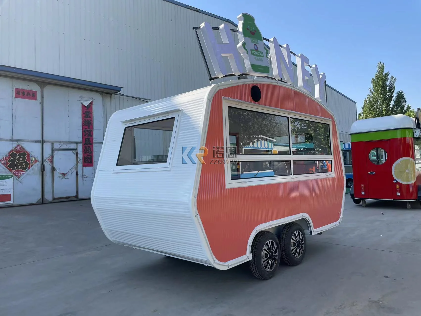 Mobile Küche Food Trailer voll ausgestattet USA Fast Coffee Trailer Food Truck Herstellung Street Food Cart Eis wagen Kiosk