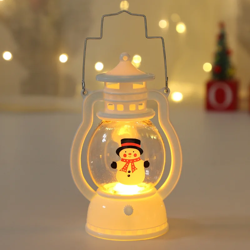 Christmas Night Light Indoor Wind Lantern Gift Decoration New Flat Interior View Christmas Window Decoration Scene Layout