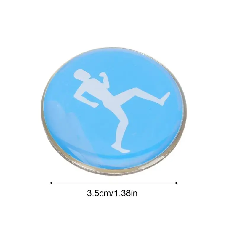 1pc Arbitro Lato Toss Moneta Doppia Faccia Sport Modello di Calcio Calcio Pallavolo FlipCoin Souvenir Moneta Arbitro di Calcio