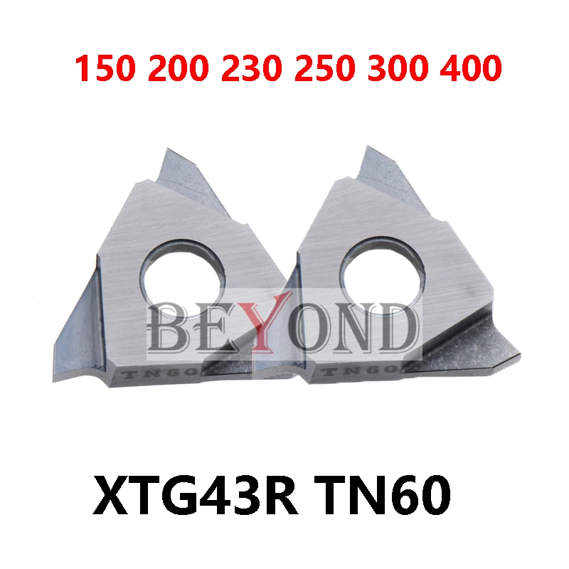 100% Original XTG43R150 XTG43R200 XTG43R230 XTG43R250 XTG43R300 XTG43R400 TN60 XTG43R 2mm 3mm 4mm Grooving Carbide Inserts CNC