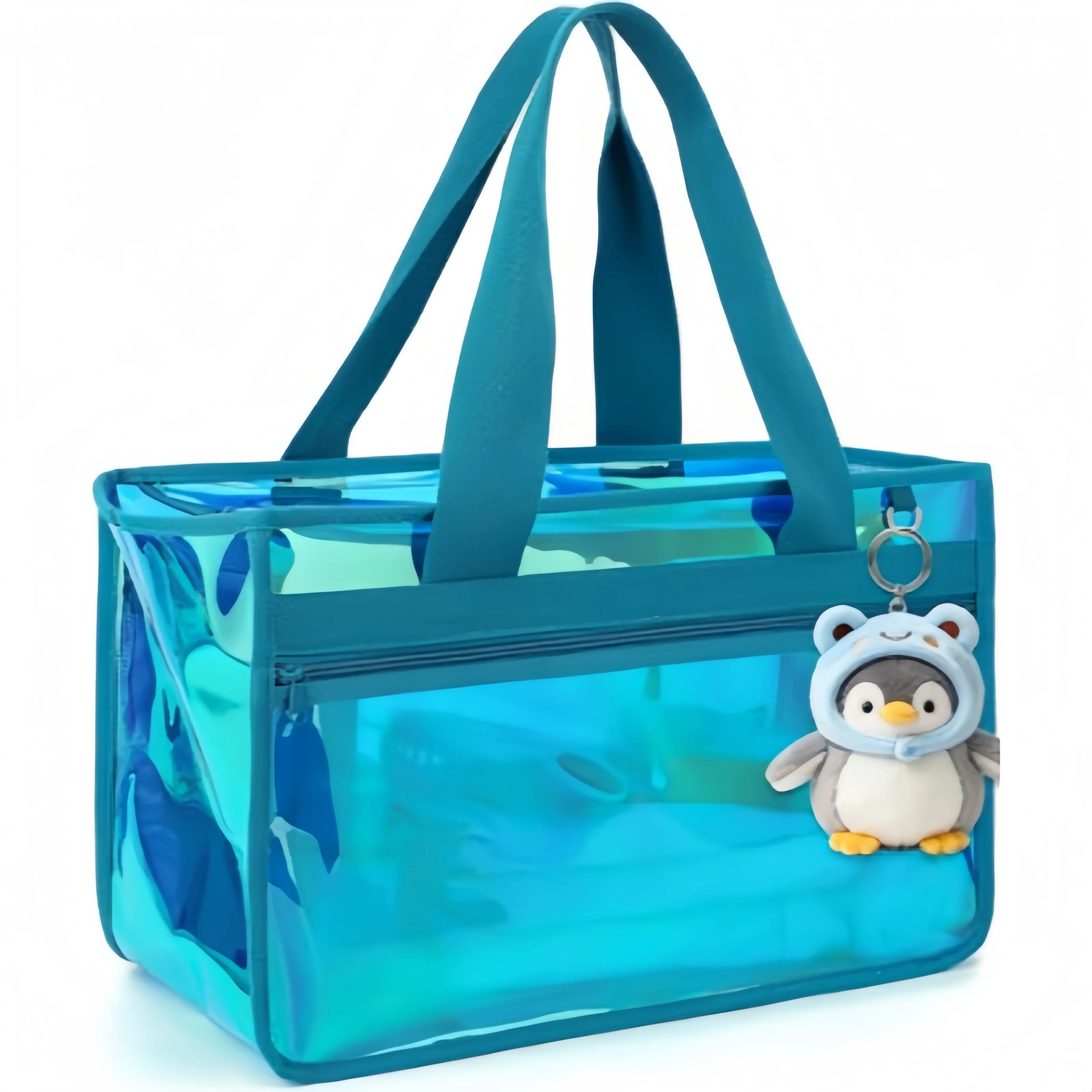 Jelly Bag Clear Pvc - Iridescent Clear Beach Bags Waterproof Sandproof