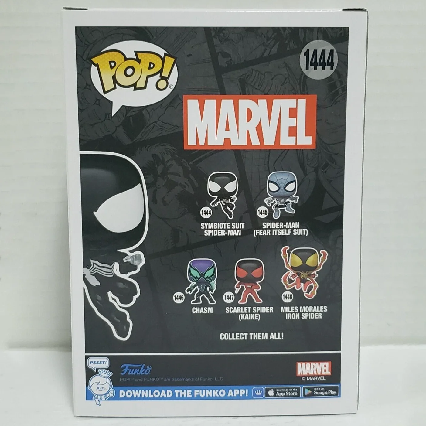 Marvel Pop! Symbiote Suit Spider-Man 1444 Vinyl Figure Funko 4 inchs Collectible Limited Edition Model Toy Birthday Gift - Image 6