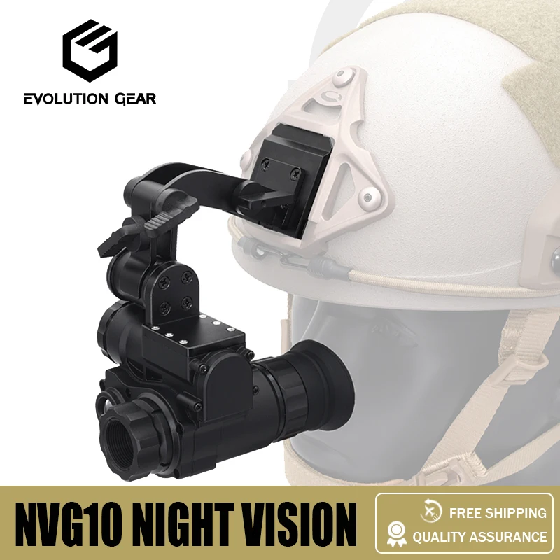 

NVG10 Шлем ночного видения 1920x1080p зеленый Тактический головной монокуляр ночного видения Wi-Fi IP66 охотничье устройство ночного видения