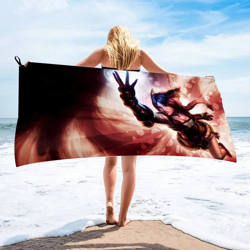 Legends Microfiber Bath Towel beach towel female silk printed long skirt wrapped bikini covered sunscreen blanket