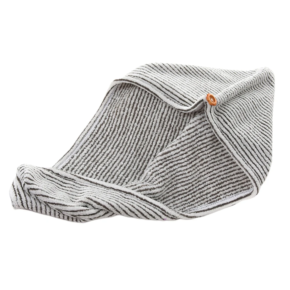 

Hair Drying Cap Bamboo Charcoal Fiber Quick Drying Absorbent Towel Grey White Fast Hair Dry Cap for Women Girls Ladies