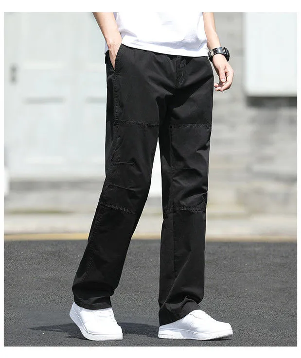 Herren hose neue Cargo hose Outdoor-Freizeit hose Baumwolle bequeme dünne Jogging hose Multi-Pocket-Arbeits hose – Detail 5