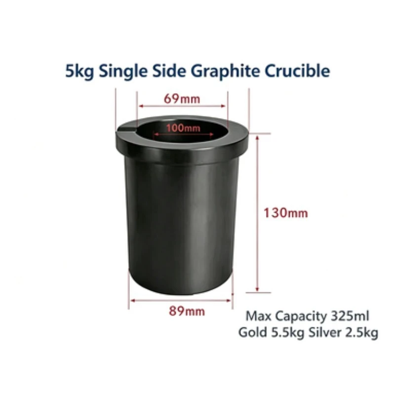 For Single Lip High Temp Melting Pot JC QB Series Precious Metal Casting Furnace Accessory