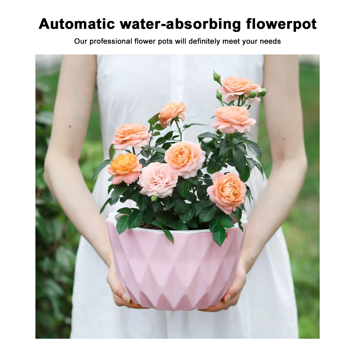 

1pc Hanging Basket Durable Breathable Plant Water Blocking Block Indoor Outdoor Use Flower Pot Decorations Hanging