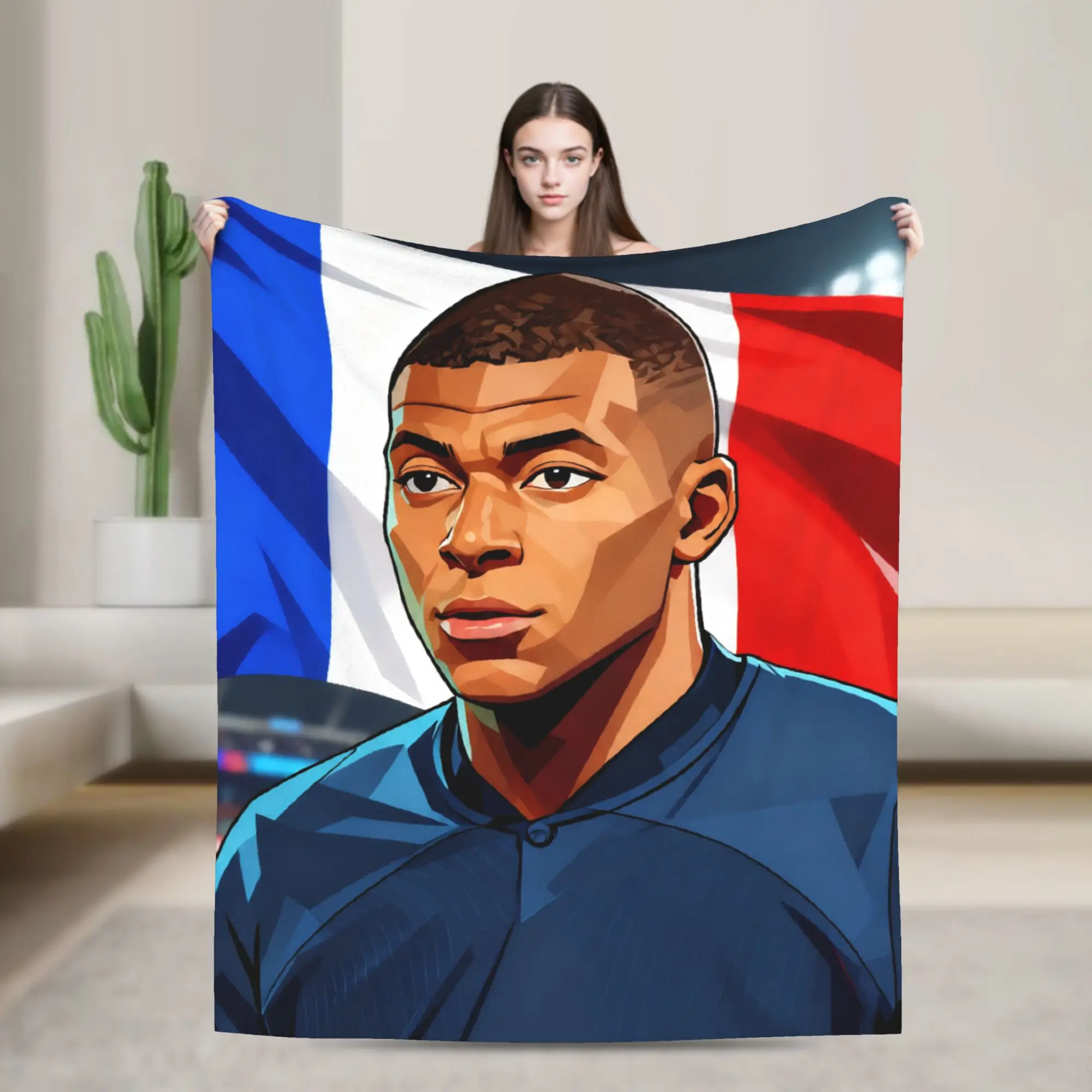 France Soccer Football Stars French Blanket Fleece Throw Blankets Bedroom Sofa Printed Soft Warm Bedsprea