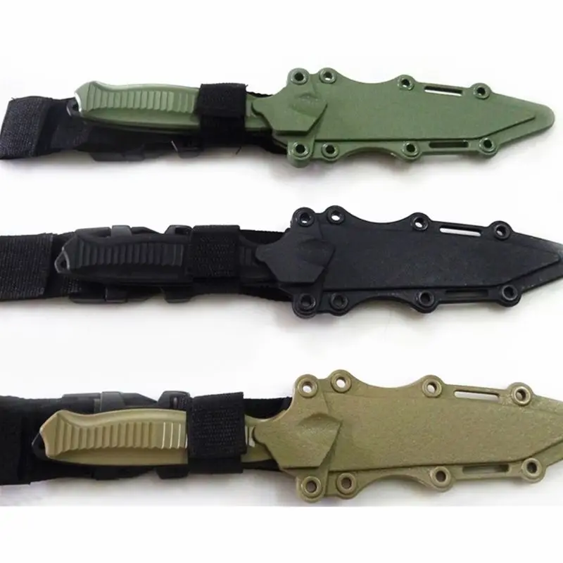 Safe 1: 1 Tactical Rubber Knife Military Training Enthusiasts CS Cosplay Toy Sword First Blood Props Dagger Model GXMB