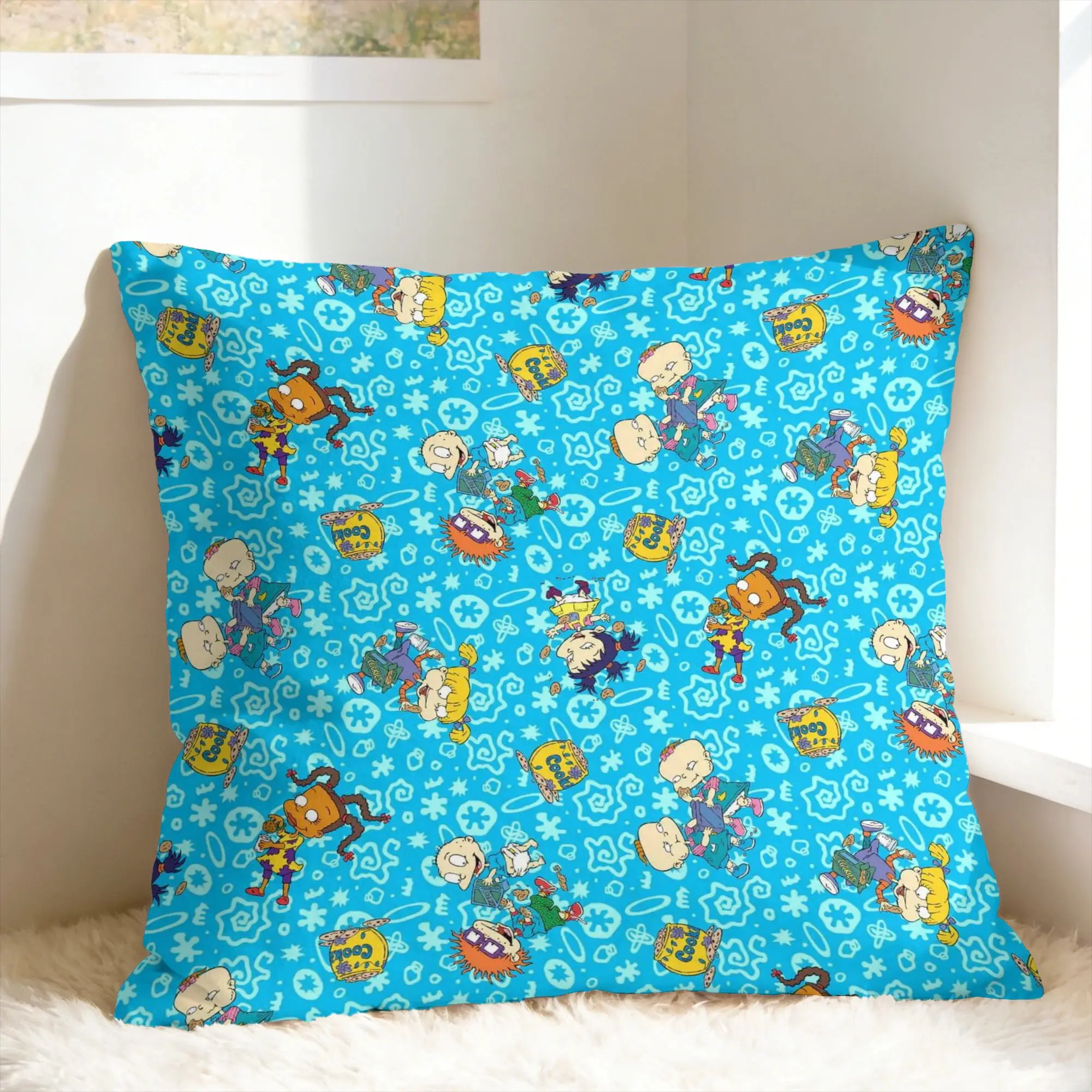 R-Rugrats Angelica Pickles Pillow Cover  Comfy Cushion Cover Funny Pillow Case For Sofa Home Decoration
