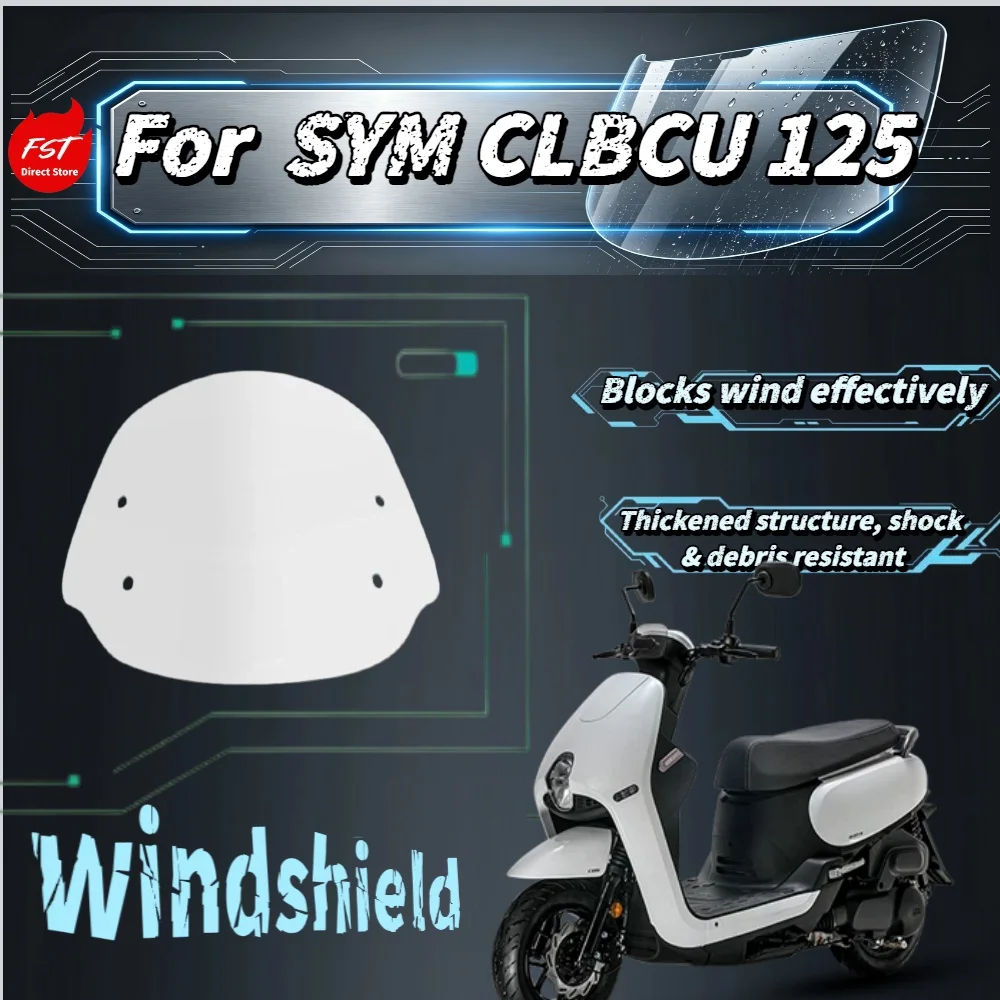 

For SYM CLBCU 125 Hummingbird Upgraded Front Windshield Chest Guard Accessories