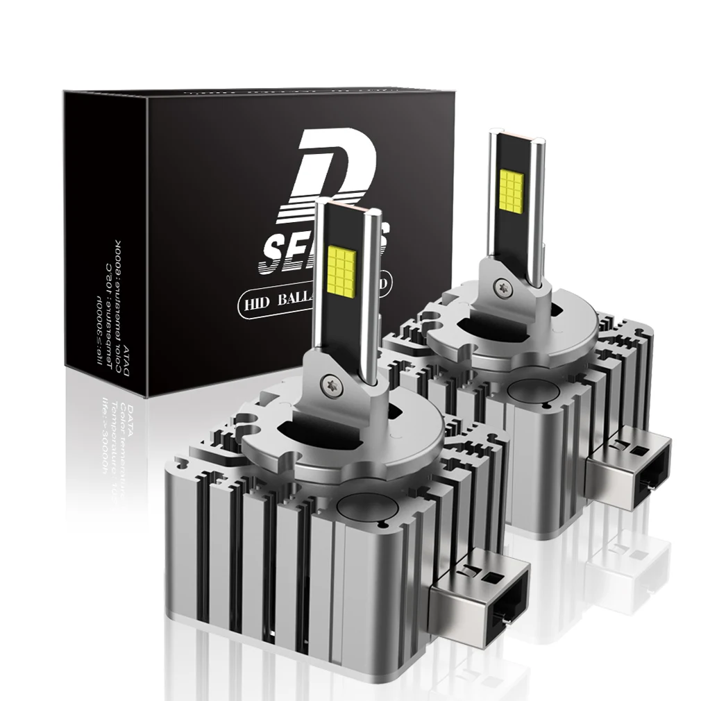 D SERIES D2S D3S D8S LED Headlight HID D2S D4S D2R D4R Plug&Play Car Turbo LED CSP Lamp Canbus Turbo Auto Lamp Canbus 6000K 12V