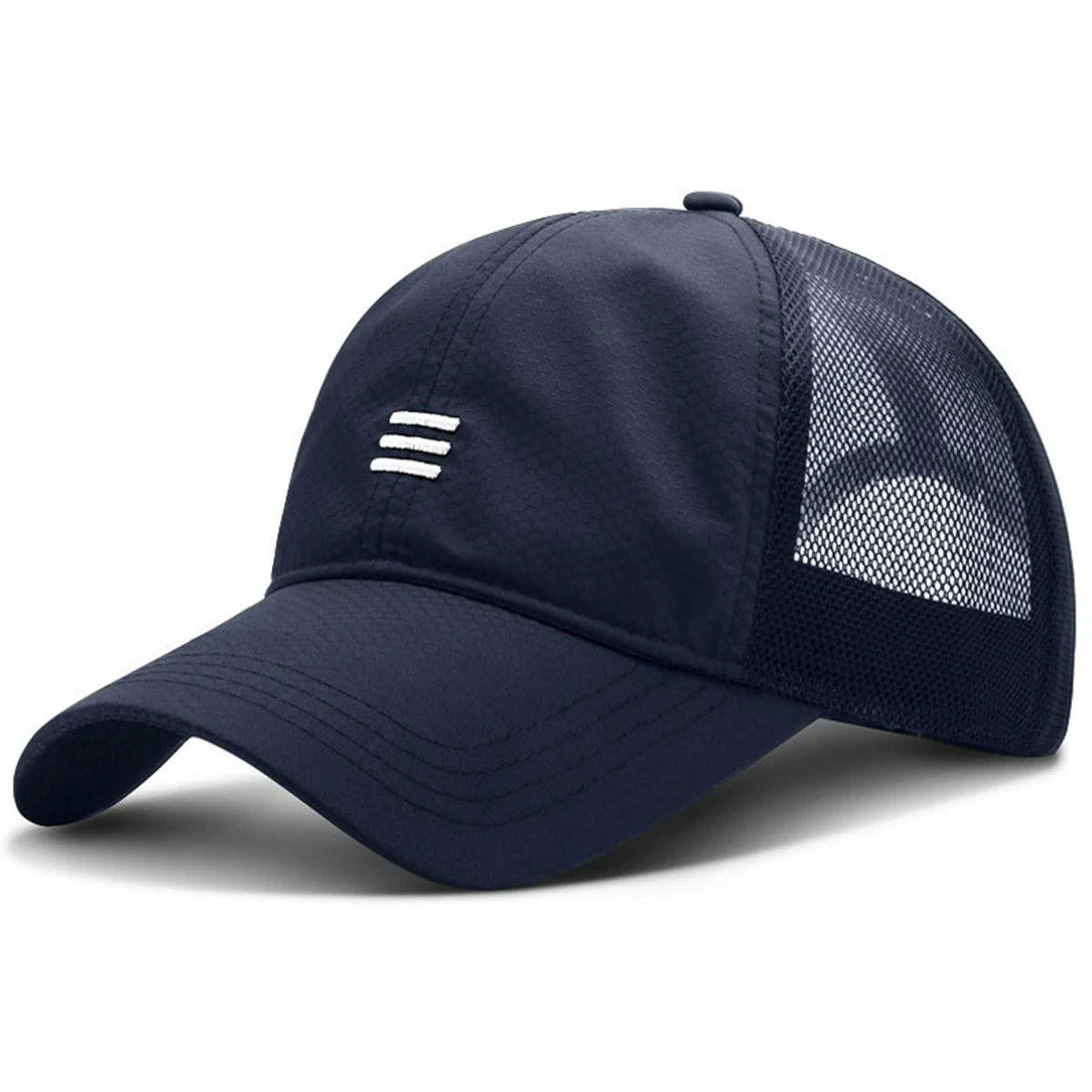 Unisex Drei horizontal bestickte, schnell trocknende Baseballkappen Frühling Sommer Outdoor verstellbare Freizeithüte Sonnenschutzhutkappe – Detail 3