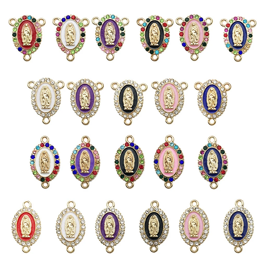 

24 Pcs Virgin Charms Pendant Necklace Earrings Jewelry Making Crafts Accessories Cute Alloy DIY Decorations