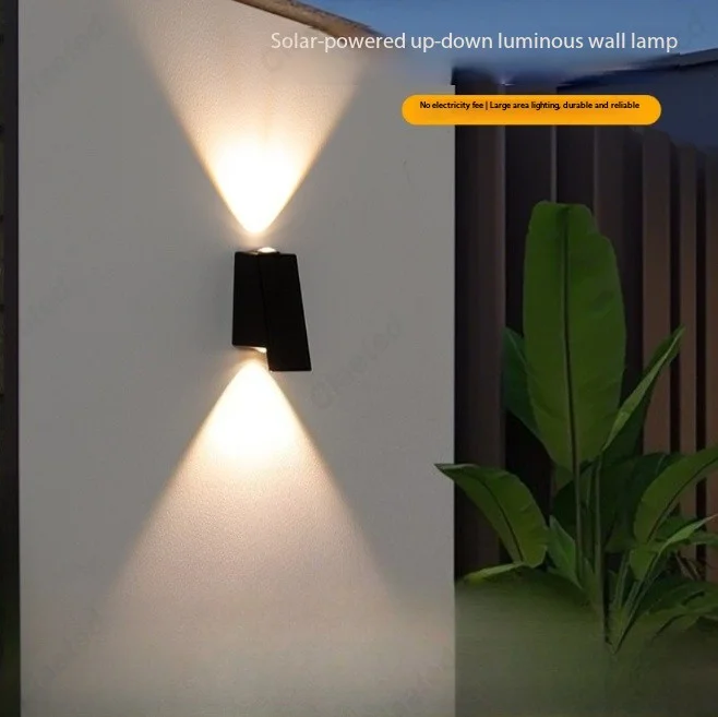

Новый светодиодный настенный светильник на солнечной батарее, уличный водонепроницаемый садовый коридор, коридор, забор, декоративное освещение, лампы