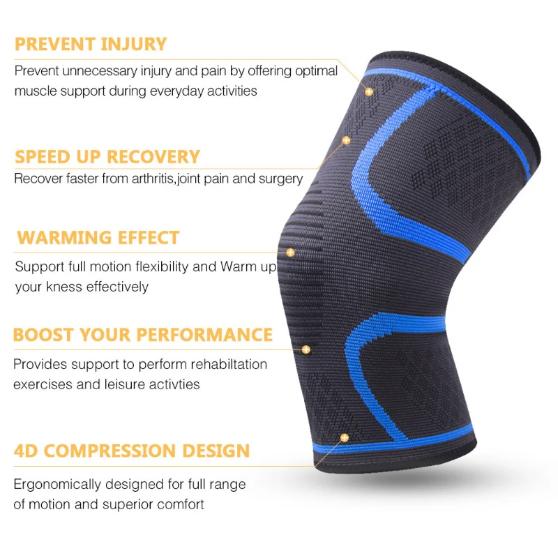 Knee Sleeve Knee Braces for Knee Pain Joint Pain Relief Swelling Inflammation Relief and Circulation Knee Support Elastic