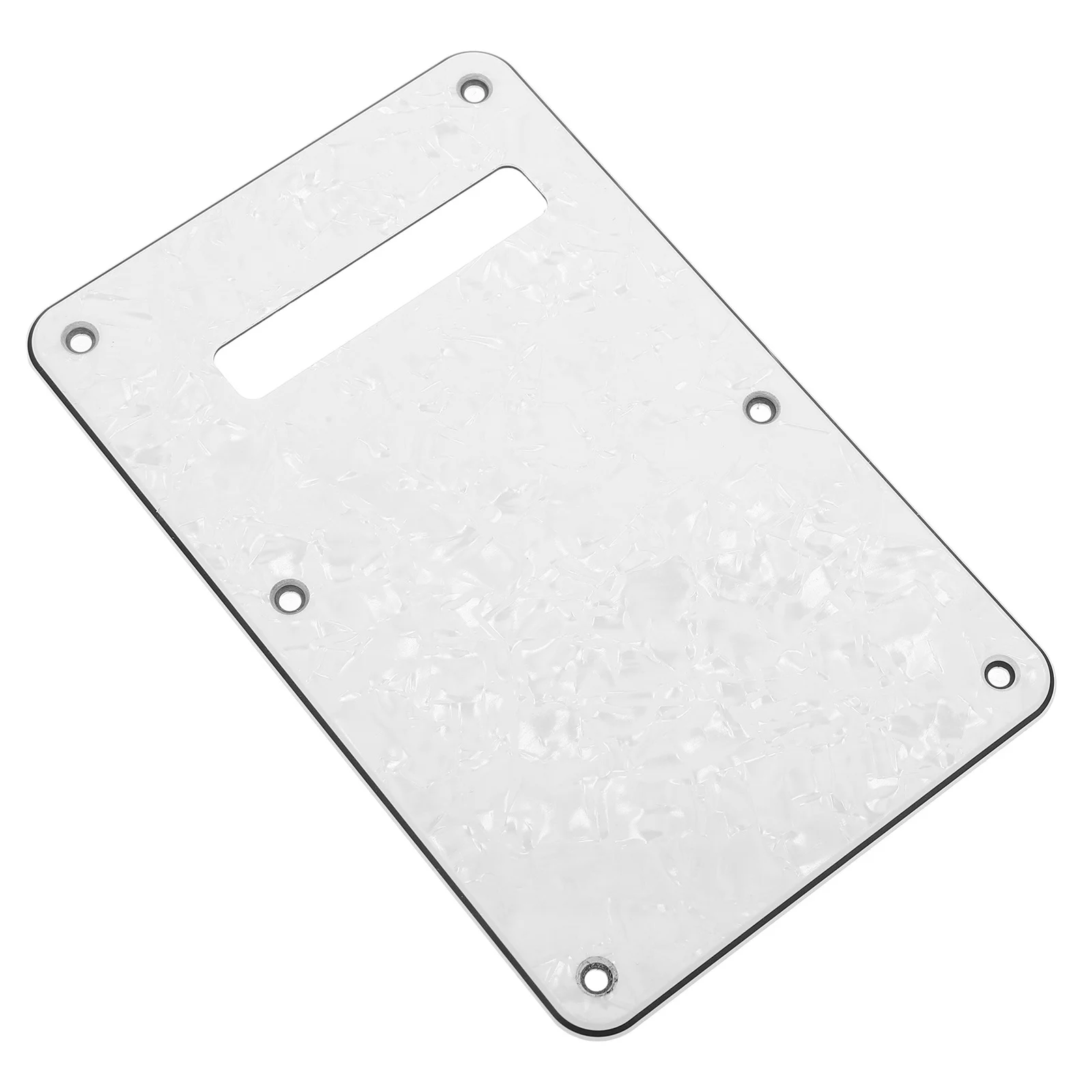 

2Pcs Electric Guitar Back Plate 6-Hole Rounded Edge Tremolo Cavity Cover Pickguard Protector Accessories Guitar Back Plate Cover