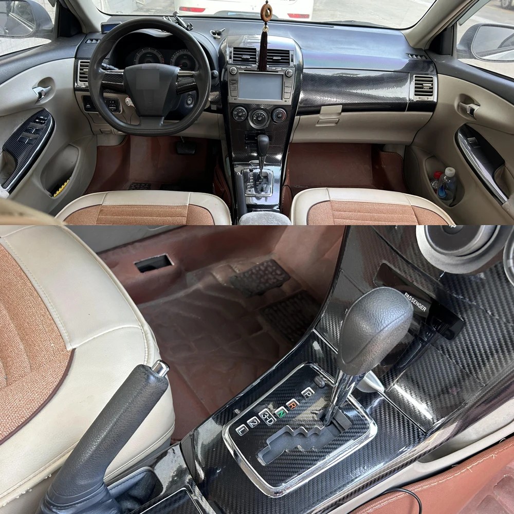 

Для Toyota Corolla 2007-2013 автомобильный Стайлинг 3D/5D углеродное волокно салон автомобиля центральная консоль цветная молдинг наклейка наклейки детали