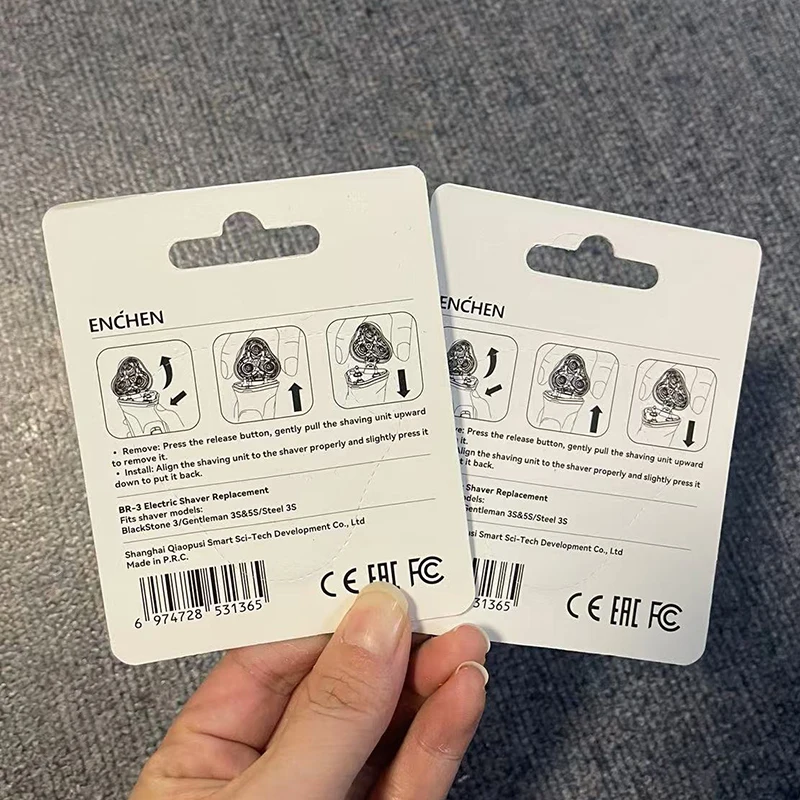 شفرة بديلة لماكينة الحلاقة الكهربائية الأصلية من Enchen لـ Blackstone/Blackstone-C/Warrior/ Blackstone 3/Gentleman 3S/Gentleman 5S